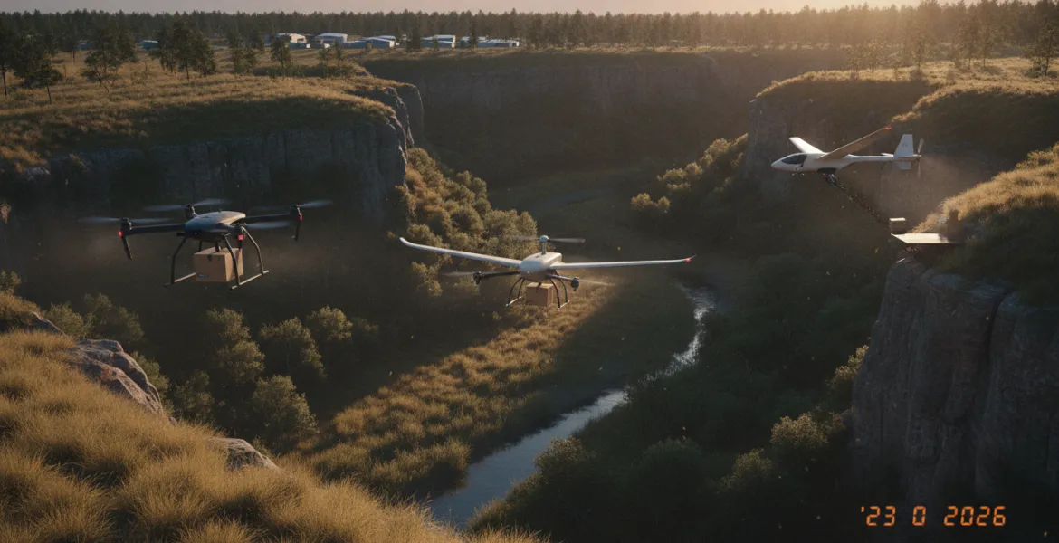 La Sfida del silenzio tra i giganti dei droni: Amazon, Wing e Zipline nel 2026