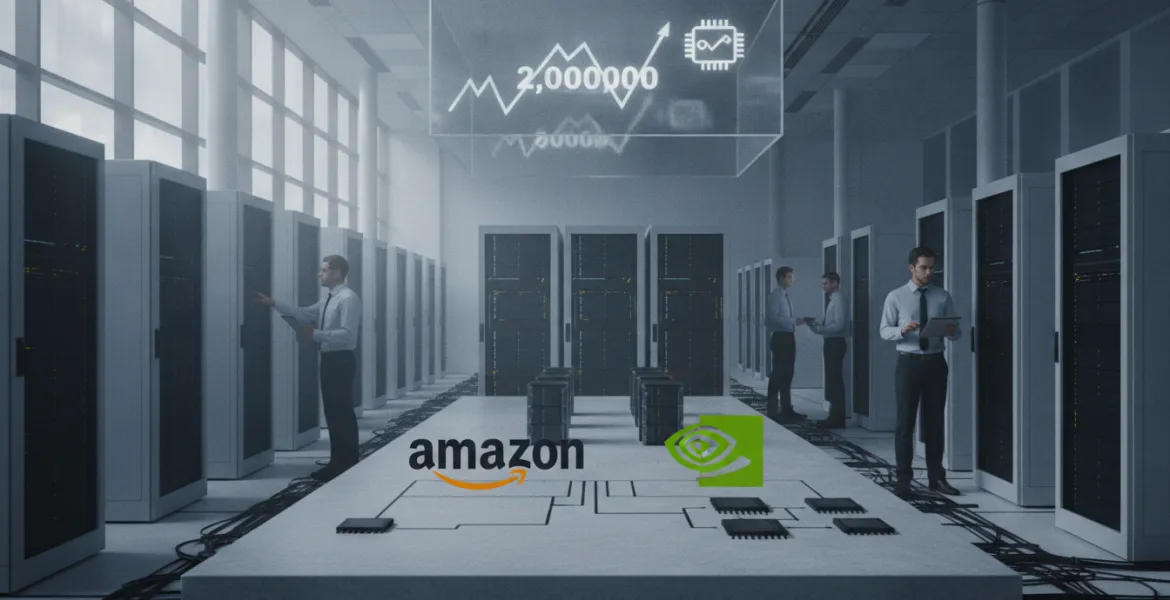 Amazon e Nvidia: maxi-alleanza per 2 milioni di nuovi chip AI