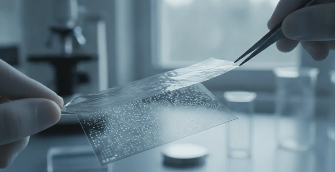 Semiconduttori al limite dell'atomo: il nuovo film di carbonio da 0,8 nm di TSMC