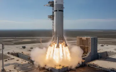 SpaceX accelera verso il volo 14: test statico completato per il Super Heavy V3