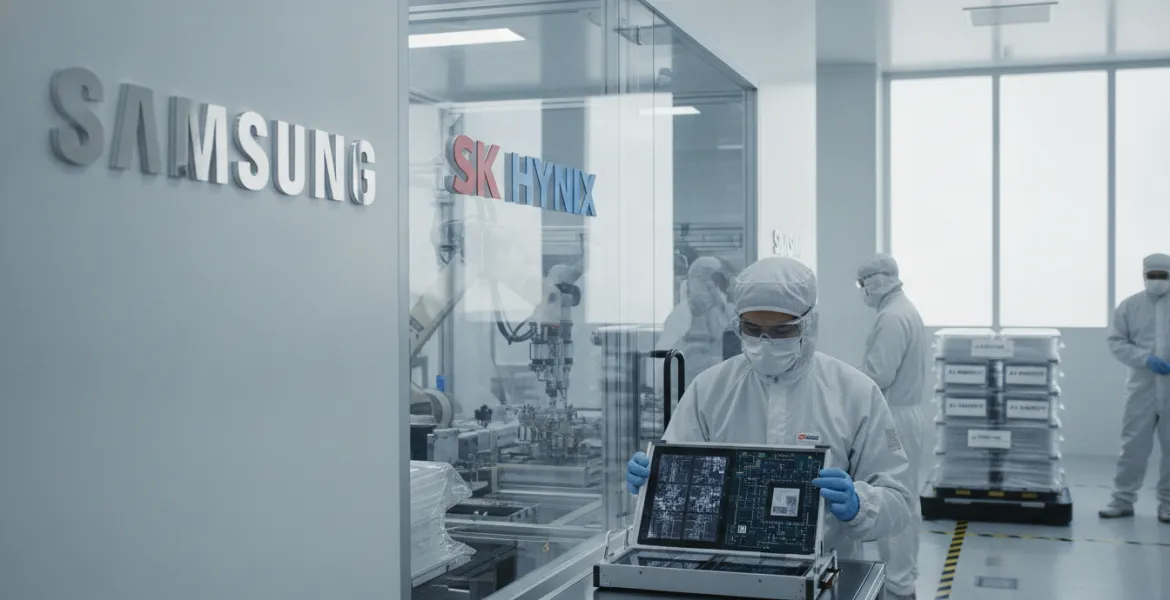 Guerra delle memorie AI: Samsung e SK hynix blindano la produzione per i giganti Tech