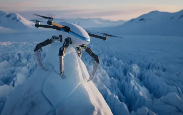 Il drone con artigli da gatto che conquista i ghiacciai