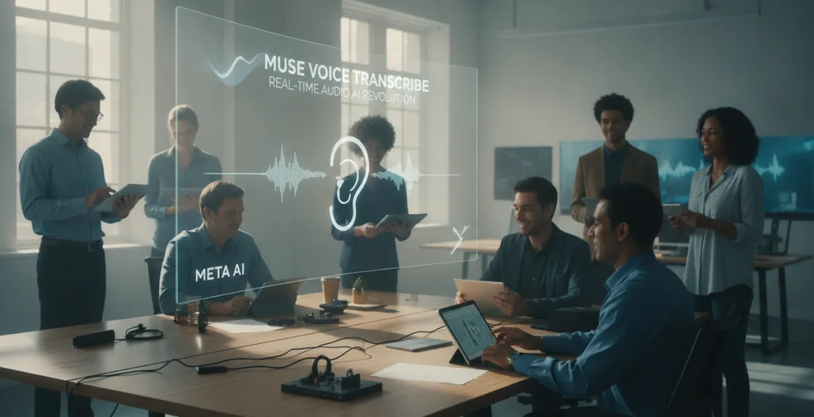 Meta lancia Muse Voice Transcribe: la rivoluzione dell'IA audio in tempo reale