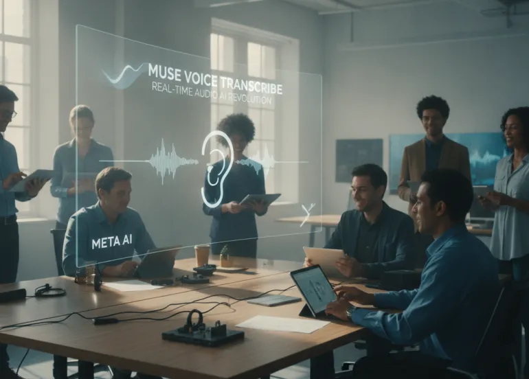 Meta lancia Muse Voice Transcribe: la rivoluzione dell'IA audio in tempo reale