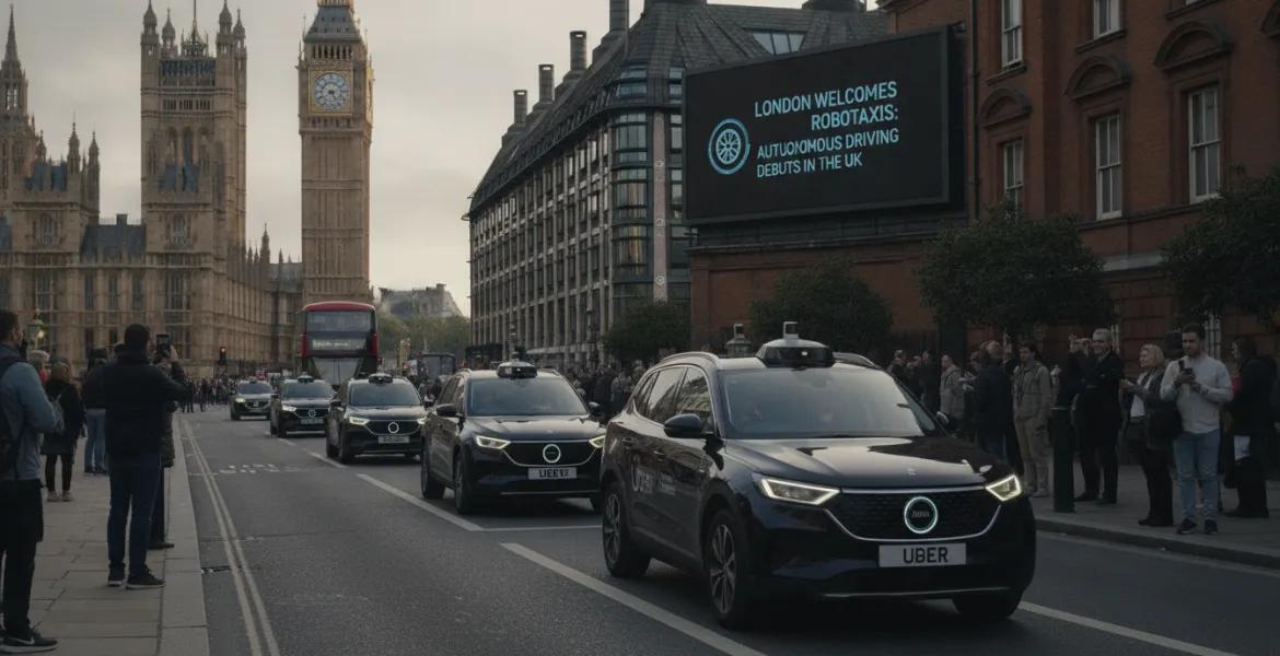 Londra accoglie i robotaxi di Uber: la guida autonoma debutta nel Regno Unito