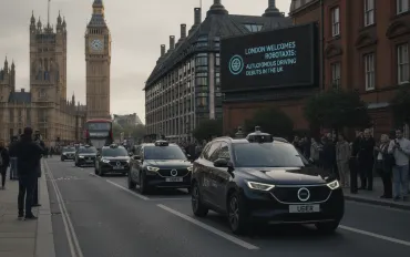 Londra accoglie i robotaxi di Uber: la guida autonoma debutta nel Regno Unito