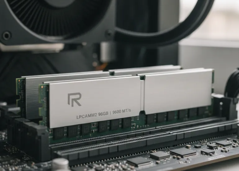 Rayson LPCAMM2 da 96 GB: la rivoluzione delle memorie per PC AI a 9600 MT/s