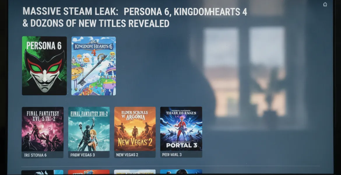 Clamoroso Leak su Steam: Svelati Persona 6, Kingdom Hearts 4 e decine di nuovi titoli