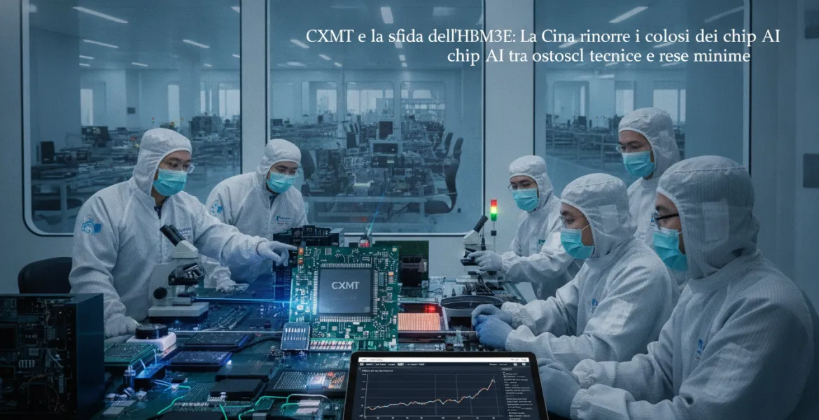 CXMT e la sfida dell'HBM3E: la Cina rincorre i colossi dei chip AI tra ostacoli tecnici e rese minime