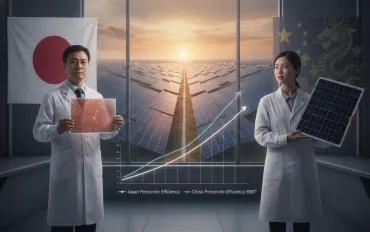 Giappone sfida la Cina: il nuovo primato dei pannelli solari in perovskite