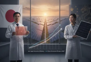 Giappone sfida la Cina: il nuovo primato dei pannelli solari in perovskite