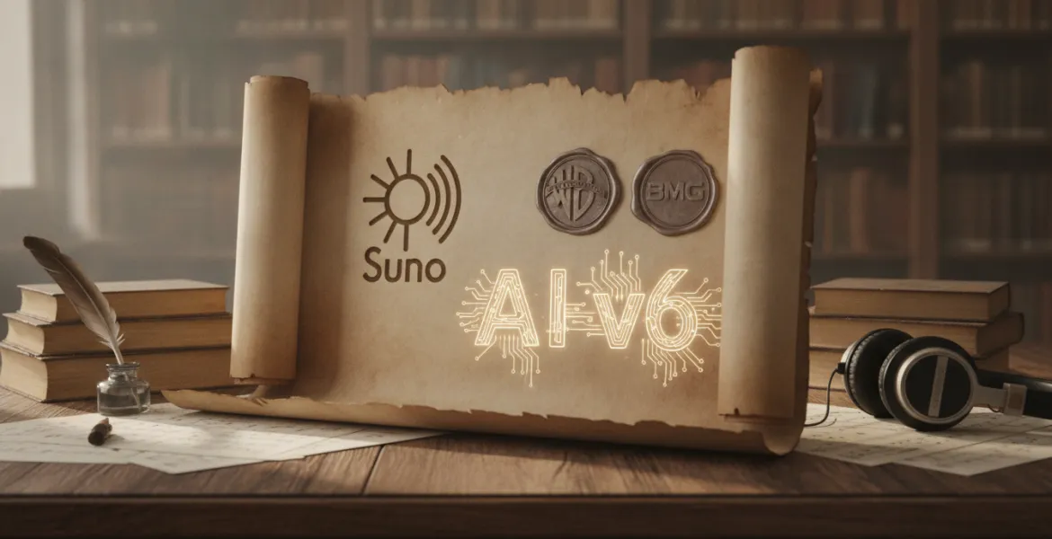 Suno e il patto con Warner e BMG: l'IA v6 riscrive il futuro della musica