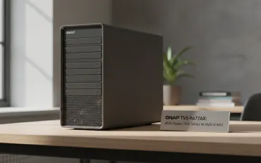 QNAP TVS-hx77AX: I Nuovi NAS Ibridi con AMD Ryzen 7000 per l'era dell'AI