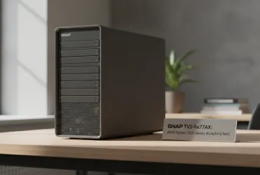 QNAP TVS-hx77AX: I Nuovi NAS Ibridi con AMD Ryzen 7000 per l'era dell'AI