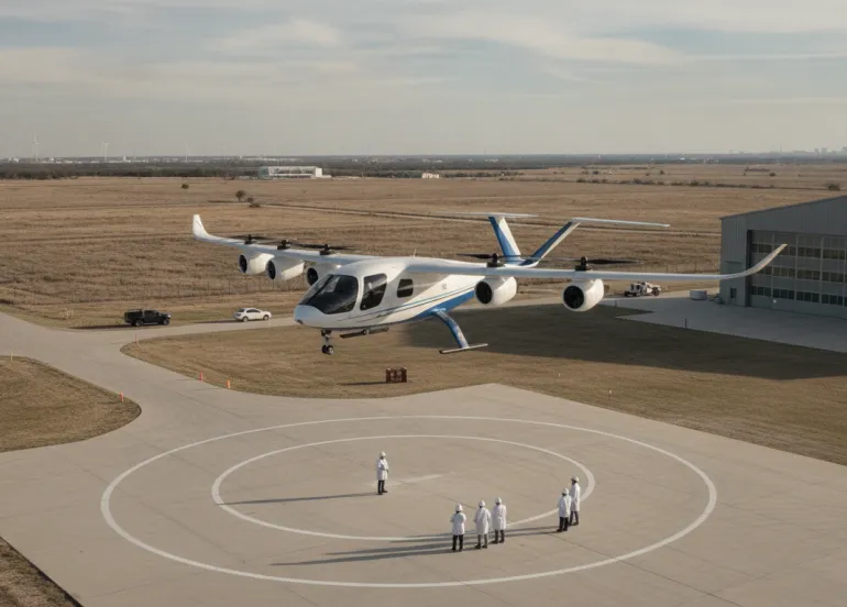 Rivoluzione nei cieli del Texas: Al via i test per i taxi aerei del futuro
