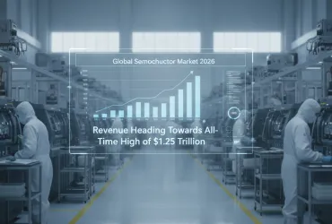 Mercato semiconduttori 2026: Ricavi verso il record storico di 1.250 miliardi di dollari