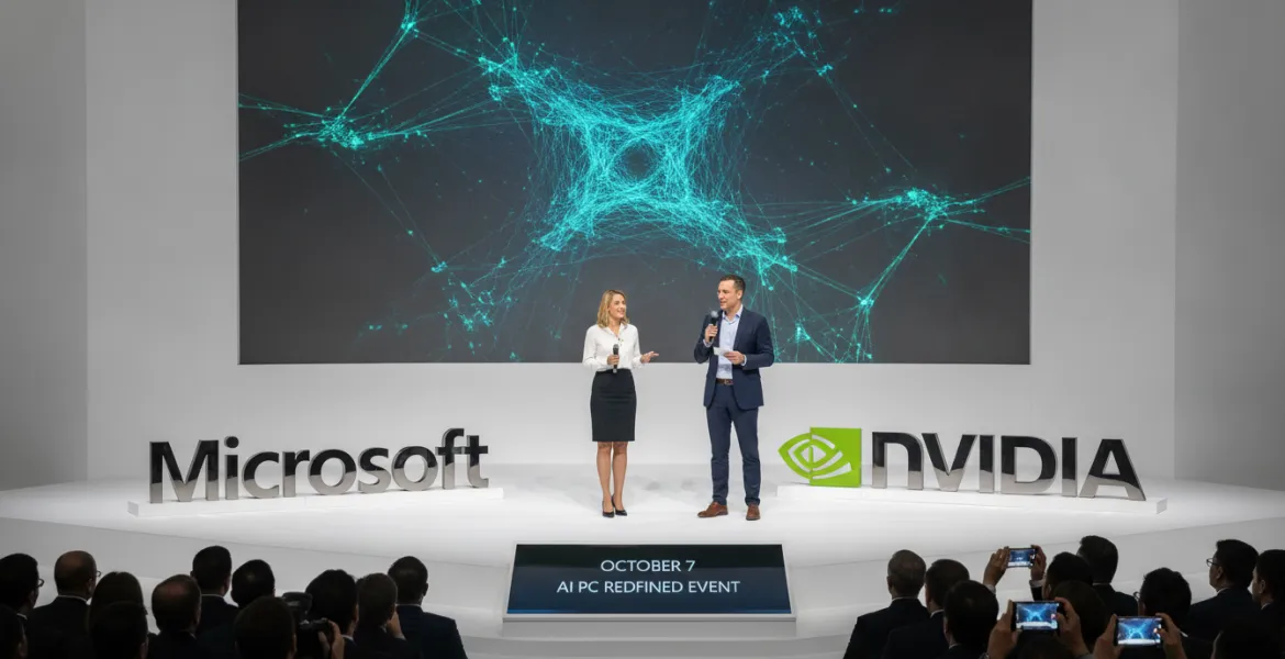 Microsoft e Nvidia: il 7 ottobre l'evento che ridefinisce l'AI nei PC