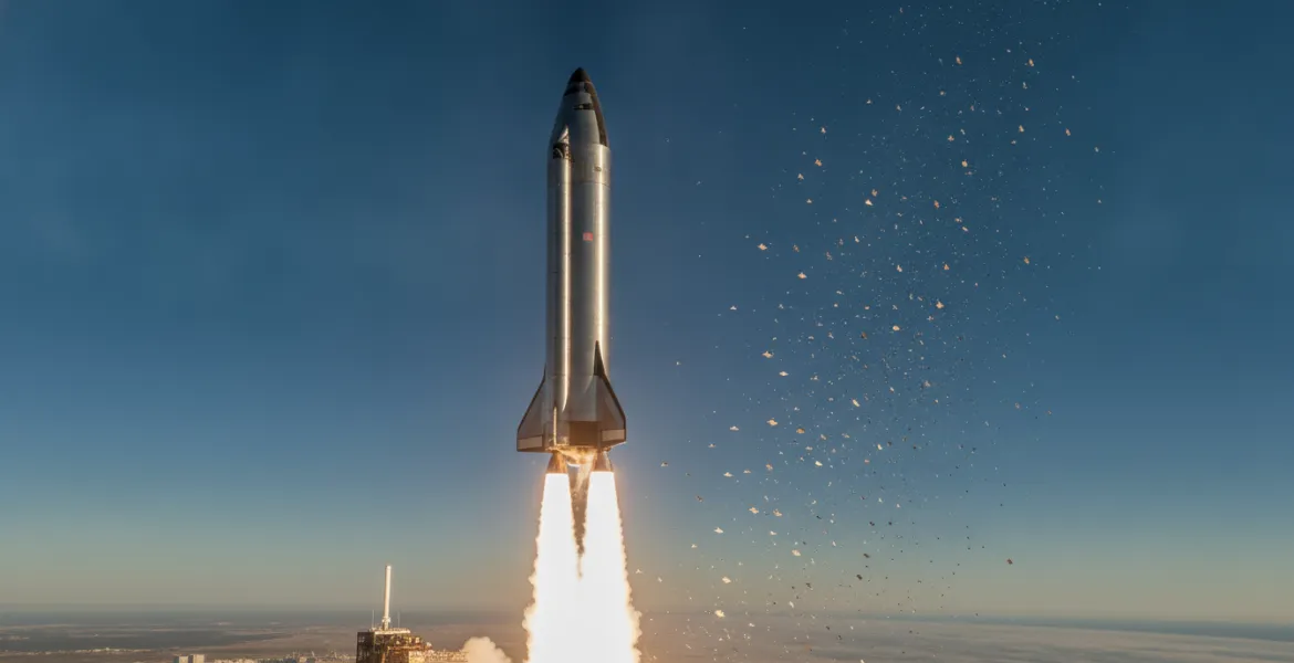 Starship sfida l'orbita: il Flight 14 di SpaceX apre l'era dei satelliti Starlink V3