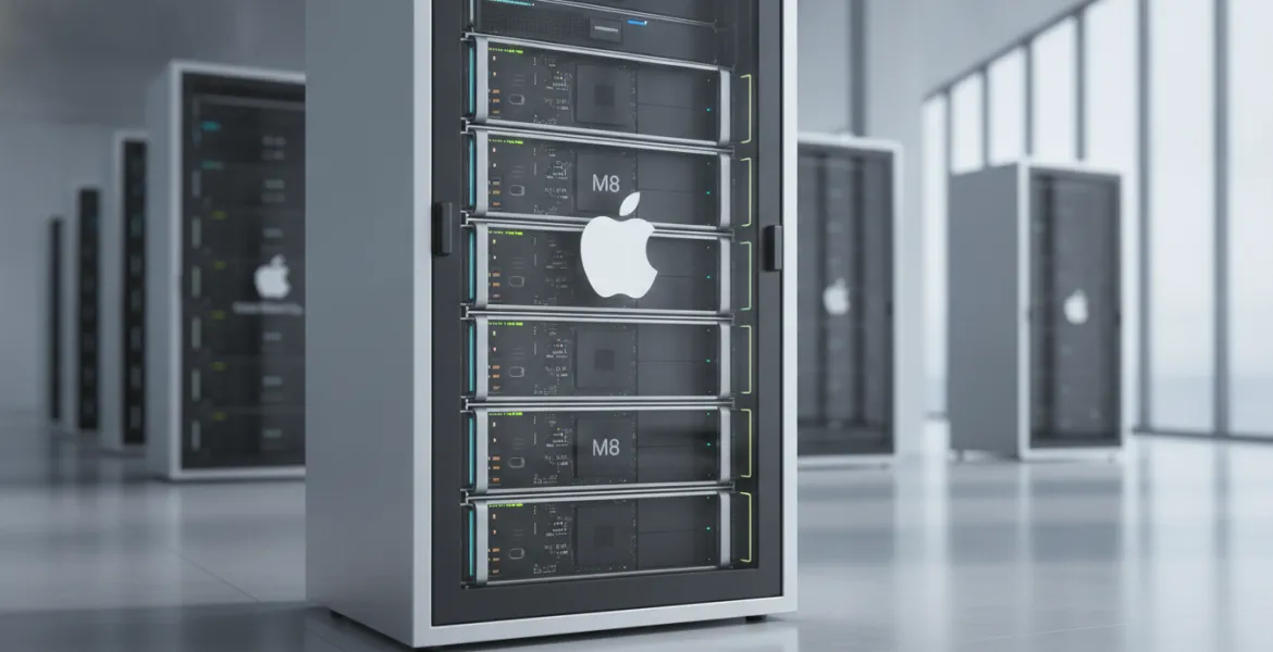 Apple sfida i giganti del cloud: in arrivo i server enterprise con chip M8 Ultra