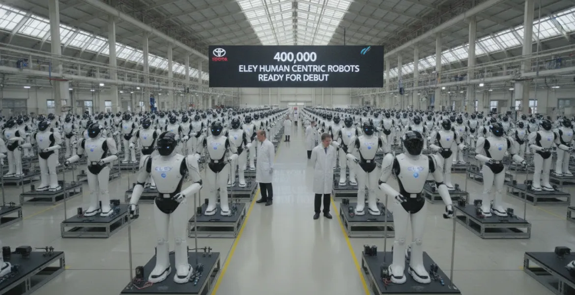 Toyota rivoluziona l'industria: 400.000 robot umanoidi ELEY pronti al debutto