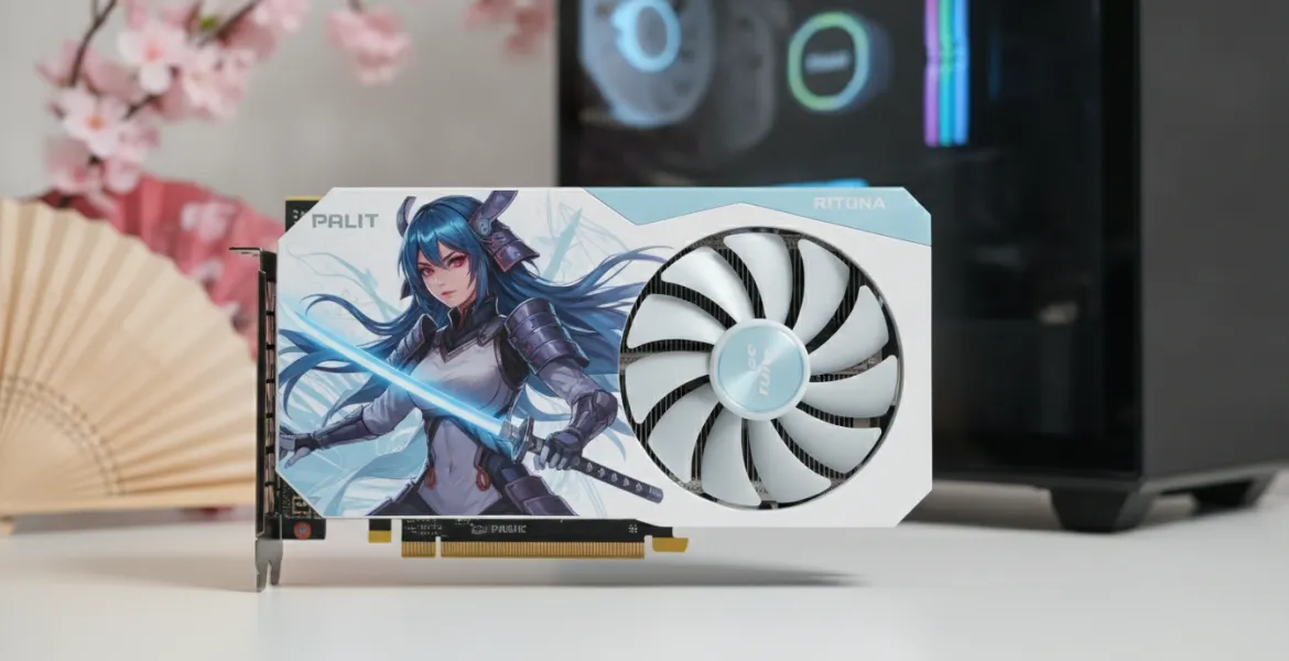 Palit GeForce RTX 5060 Ti RiTONA OC: La potenza di Blackwell Incontra l'Estetica Anime