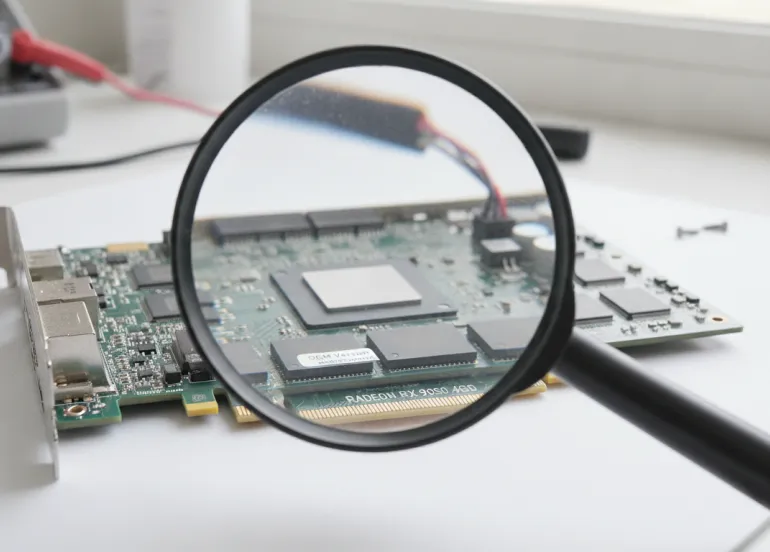 Radeon RX 9050 da 4GB sotto la lente: la trappola delle versioni OEM nei test RDNA 4