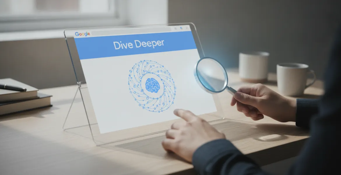 Google Discover rivoluziona l'informazione con Dive Deeper: l'IA che riassume tutto