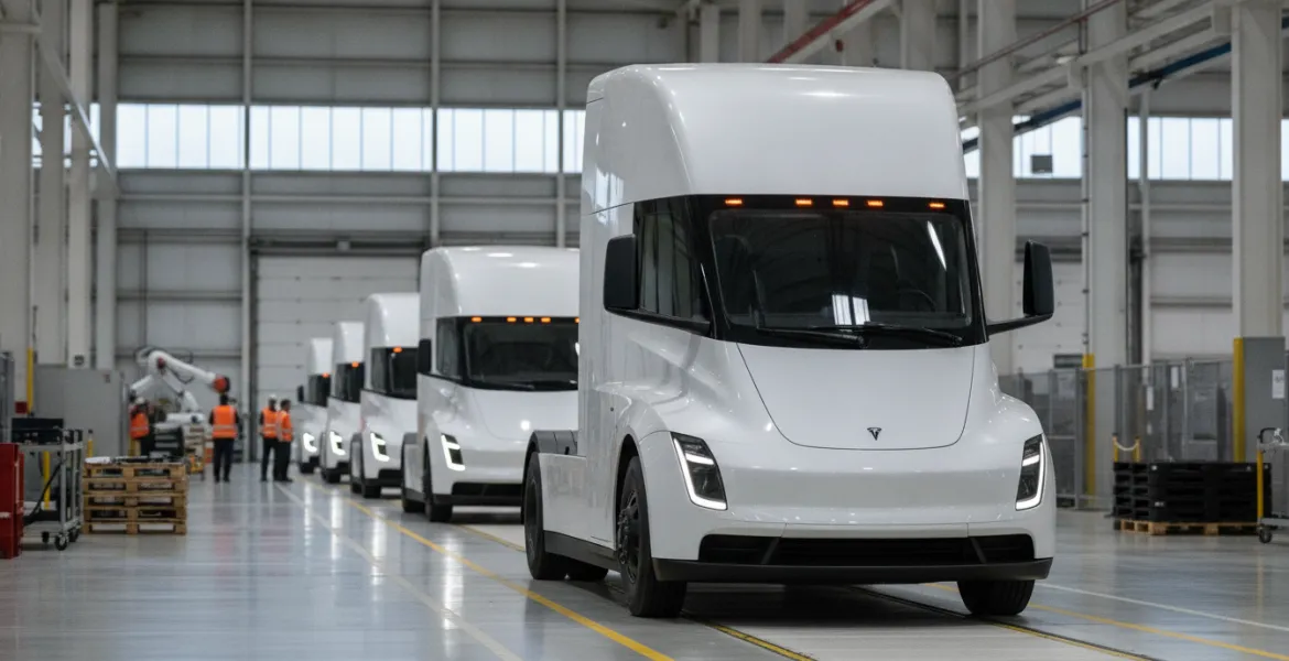 Tesla Semi: Inizia l'era del trasporto pesante elettrico con la produzione di massa