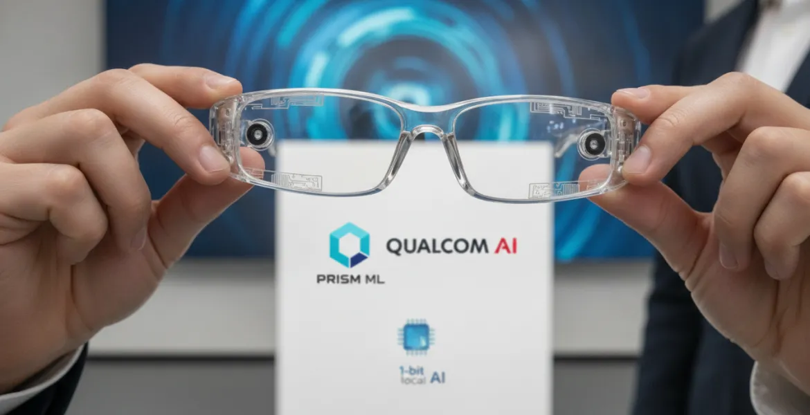 L'era degli occhiali smart: PrismML e Qualcomm lanciano l'IA locale a 1-bit