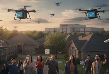 Droni Amazon Prime Air: a Richardson scoppia la guerra dei cieli tra innovazione e privacy