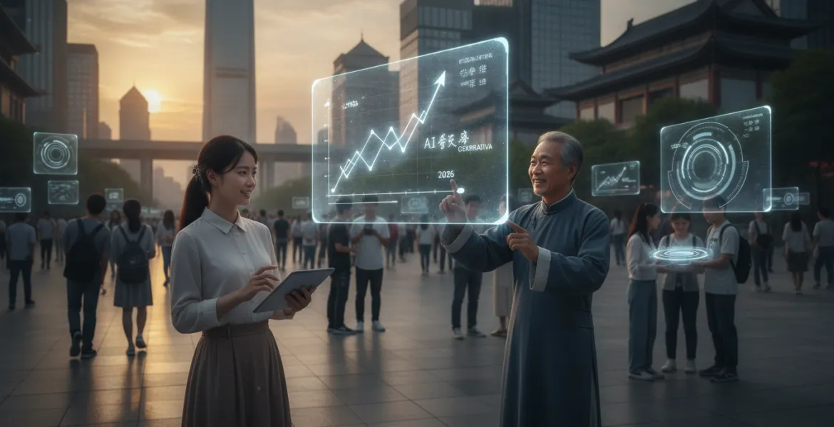 Rivoluzione digitale in Cina: Oltre 700 milioni di utenti per l'IA generativa nel 2026