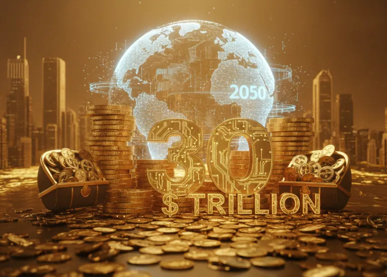 L'era dell'oro dell'Intelligenza Artificiale: investimenti per 30 trilioni di dollari entro il 2050