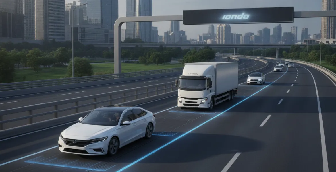 Honda rivoluziona la mobilità: ricarica wireless su strada per auto e camion