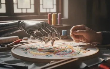 L'arte millenaria incontra la robotica: la mano di AgiBot apprende i segreti del ricamo di Suzhou