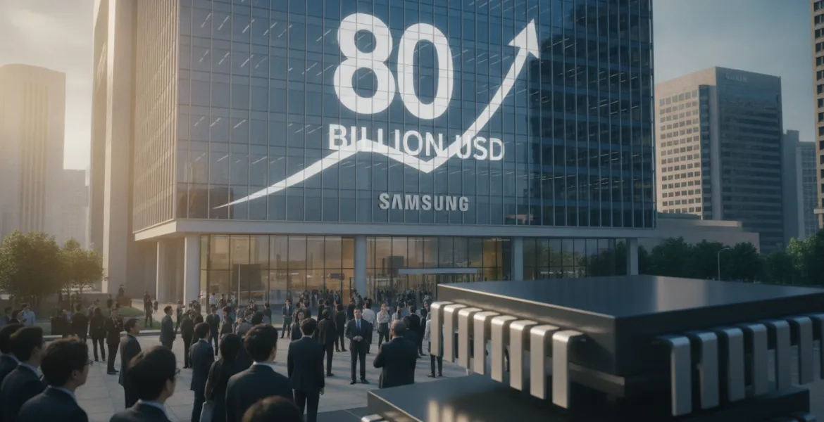 Samsung riscrive la storia del tech: profitti record da 80 miliardi di dollari trainati dai chip
