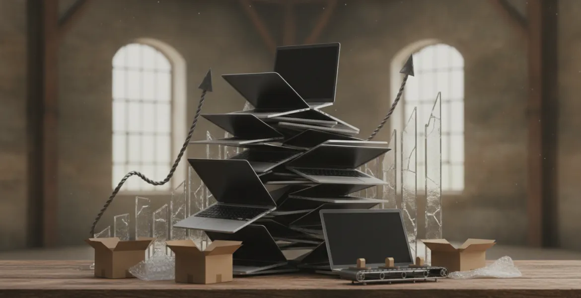 Mercato Laptop 2027: Prezzi alle stelle e spedizioni in Calo