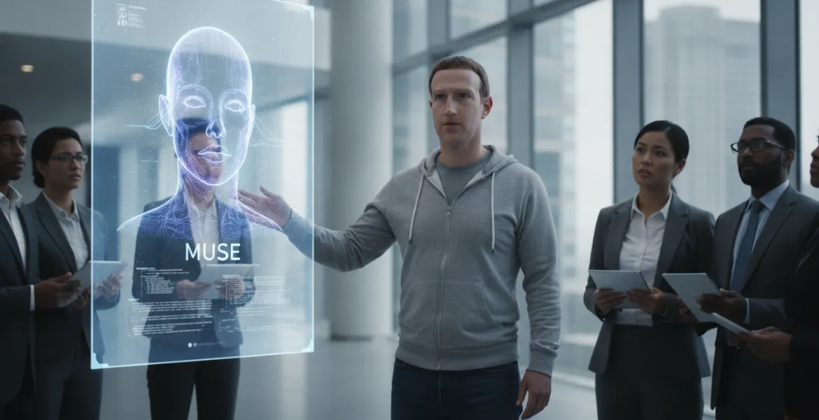 Meta lancia l'agente AI Muse: la scommessa rischiosa di Zuckerberg per il dominio degli assistenti autonomi