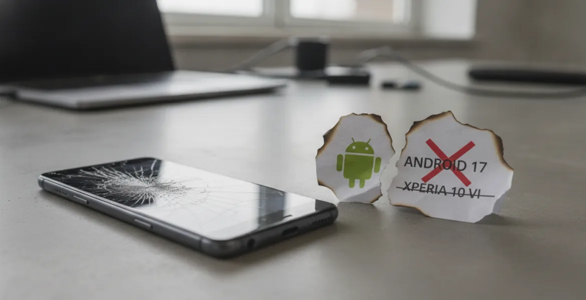 Sony tradisce le attese: cancellato l'aggiornamento Android 17 per Xperia 10 VI