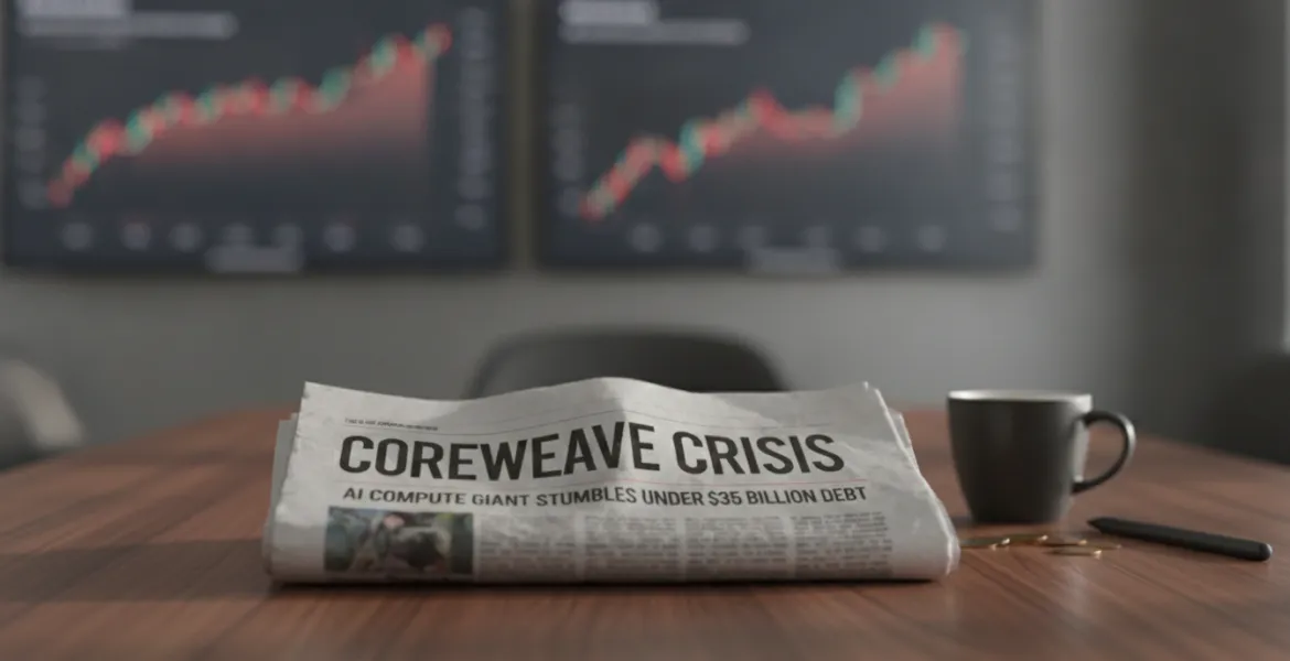 Crisi CoreWeave: il gigante del calcolo AI vacilla sotto un debito da 35 miliardi