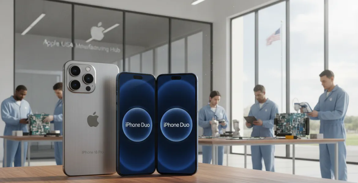 Apple accelera il Made in USA: iPhone 18 Pro e iPhone Duo al centro della rivoluzione produttiva