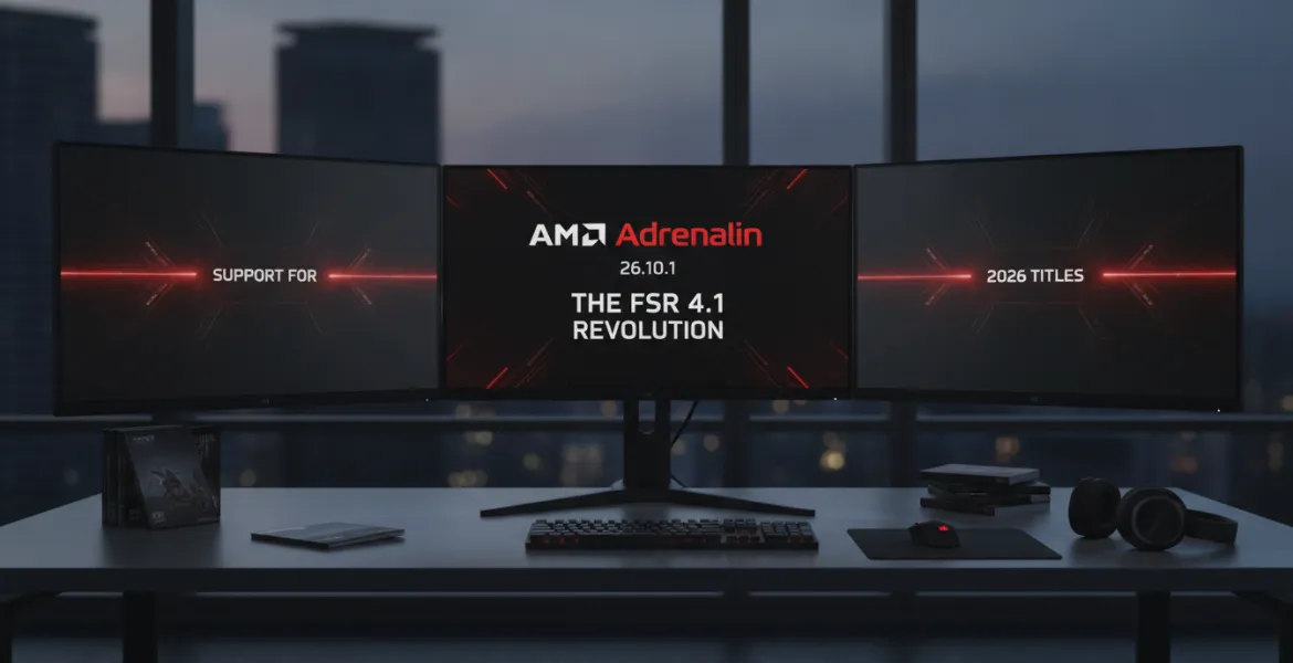 AMD Adrenalin 26.10.1: La rivoluzione FSR 4.1 e il supporto ai titoli del 2026