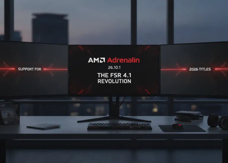 AMD Adrenalin 26.10.1: La rivoluzione FSR 4.1 e il supporto ai titoli del 2026