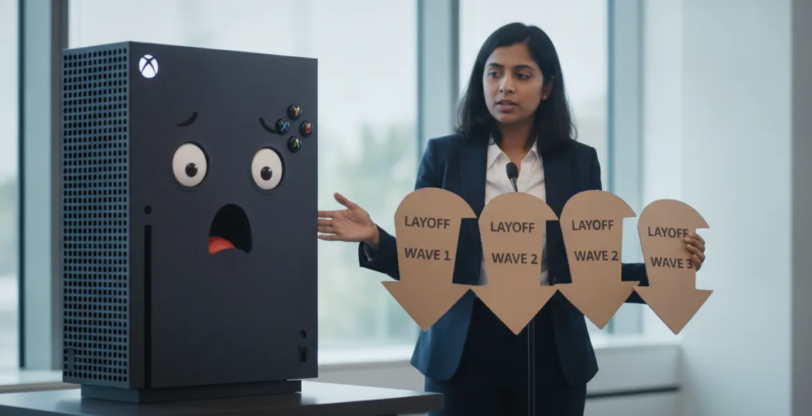 Xbox sotto shock: Asha Sharma annuncia tre nuove ondate di licenziamenti