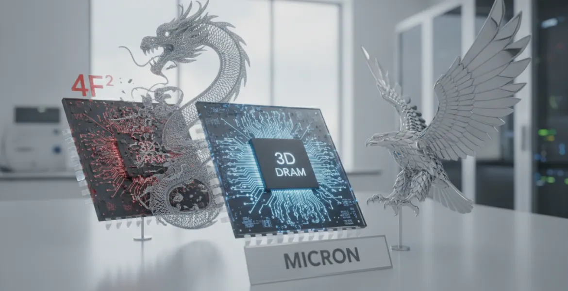 Micron sfida la Cina: il futuro della memoria non è nel 4F2 ma nel 3D DRAM