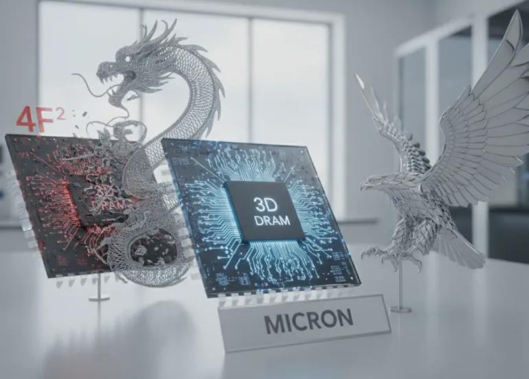 Micron sfida la Cina: il futuro della memoria non è nel 4F2 ma nel 3D DRAM