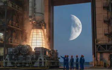 NASA: Record di potenza per il motore RS-25, la Luna è più vicina