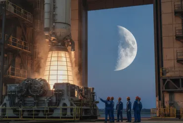 NASA: Record di potenza per il motore RS-25, la Luna è più vicina