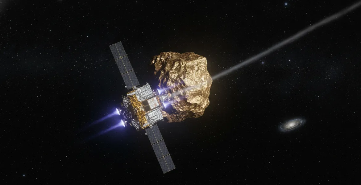 NASA, la missione Psyche entra nel vivo: motori a ioni accesi per raggiungere l'asteroide d'oro