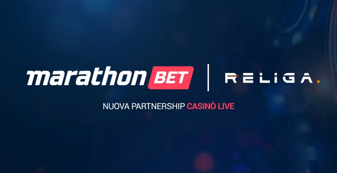 Marathonbet.it: nuova partnership con Religa per il Casinò Live