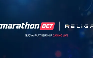 Marathonbet.it: nuova partnership con Religa per il Casinò Live
